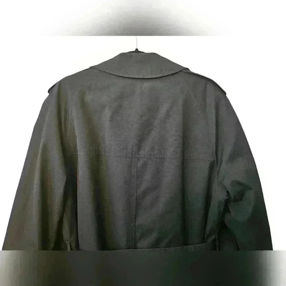 London Fog Double Breasted Dark BlueTrench Coat Size 40 Short. - Picture 6 of 15